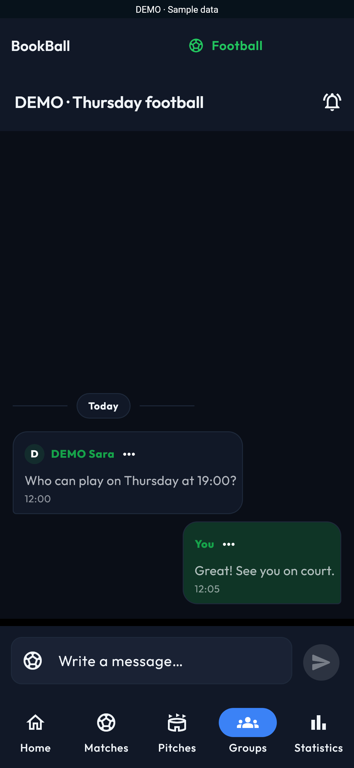 Messages and updates