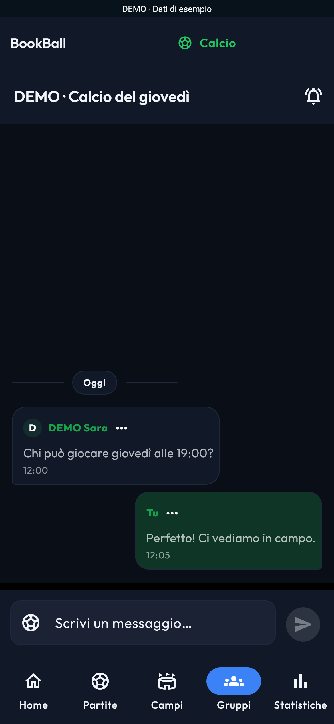 Messaggi e avvisi